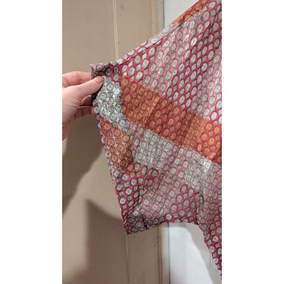 Dot + Lily lightweight duster kimono Sheer Bohemian Cottage Core One Size - Picture 3 of 6